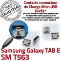 TAB E SM T563 USB Samsung Galaxy Fiche Prise TAB-E SLOT Dock Chargeur Qualité MicroUSB Dorés de Pins souder SM-T563 à Connector ORIGINAL charge