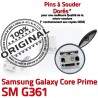 Samsung Prime SM-G361 USB Charge Micro ORIGINAL Pins Connecteur Connector SM Chargeur Dorés charge G361 à souder Qualité Core de Prise Galaxy