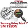 Galaxy Tab-A SM-T280N Prise USB TAB-A ORIGINAL de SLOT Pins Qualité à Dock Fiche souder Chargeur MicroUSB charge Dorés Connector Samsung
