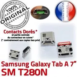 Connector ORIGINAL Galaxy charge SM inch Prise TAB Dock 7 A Micro Pins de USB T280N à Connecteur Chargeur Dorés souder Tab Samsung