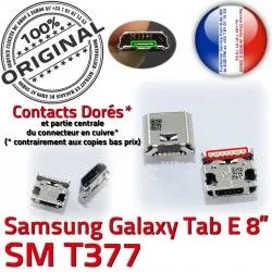 de Tab souder Galaxy Dorés SM Chargeur inch Prise Dock Pins Samsung TAB USB Connecteur T377 Connector charge Micro 8 ORIGINAL à E