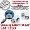 Samsung Galaxy Tab-A SM-T350 USB Chargeur Connector Qualité Fiche TAB-A à MicroUSB charge Pins Prise SLOT ORIGINAL Dorés souder de Dock