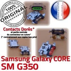 Qualité Plus SM-G350 à SM Charge Connector souder Connecteur Samsung Prise Core charge de ORIGINAL Chargeur Micro USB G350 Dorés Galaxy Pins