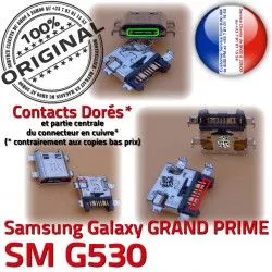 SM Galaxy à GRAND souder G530 USB Samsung Prise charge de Dock Fiche Dorés MicroUSB SM-G530 Pins Chargeur Qualité PRIME ORIGINAL Connector Micro