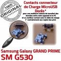 GRAND PRIME SM G530 Micro USB souder MicroUSB Connector Prise de Samsung Dorés charge Fiche ORIGINAL Qualité Dock Pins Chargeur Galaxy à SM-G530
