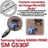 GRAND PRIME SM-G530F USB Charge ORIGINAL Micro SM à Prise Galaxy Chargeur Connecteur souder Samsung de Connector Qualité charge Doré G530F