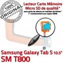 Samsung Galaxy TAB S SM-T800 Ch USB Doré Mémoire Micro Qualité ORIGINAL Lecteur Nappe Charge TAB-S Connecteur SD de Port Prise Chargeur