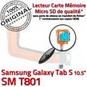 SM-T801 Micro USB TAB-S Carte SD ORIGINAL Mémoire Connecteur Charge Qualité Chargeur SM PORT Samsung Nappe S Galaxy T801 Lecteur TAB de