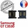 Samsung GT c3530 S SLOT Reader Connector à souder Card Lecteur Carte Dorés Pins Connecteur ORIGINAL Contacts Prise SIM OR