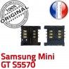 Samsung Galaxy Mini GT s5570 S Lecteur Contacts SIM Reader souder OR Carte SLOT Connector ORIGINAL Pins à Dorés Connecteur Card