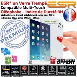 AIR UV Filtre Multi-Touch Bleue Ecran Anti-Rayures Trempé Verre H Lumière ESR Oléophobe iPad Apple Vitre Protection A1893 Chocs