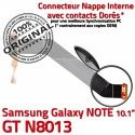 GT-N8013 Micro USB NOTE Charge de N8013 Réparation Chargeur Dorés Contacts GT OFFICIELLE Nappe MicroUSB Connecteur Galaxy Qualité ORIGINAL Samsung