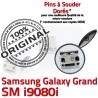 Samsung Galaxy GT-i9080i USB souder ORIGINAL Chargeur MicroUSB Prise Dorés de Dock Qualité Pins Grand à Fiche charge SLOT Connector