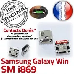 Dorés USB Connector GT Dock Pins souder Chargeur Win Micro à Galaxy Connecteur Prise de Qualité charge Samsung ORIGINAL i869