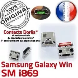 Samsung charge Chargeur de GT-i869 Dorés ORIGINAL MicroUSB USB Galaxy Qualité Win Fiche Connector souder Prise à SLOT Dock Pins