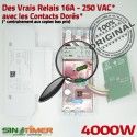Programmateur Ventilation 16A Journalière 4kW 4000W Digital Rail électrique Minuterie DIN Tableau Electronique Programmation Automatique