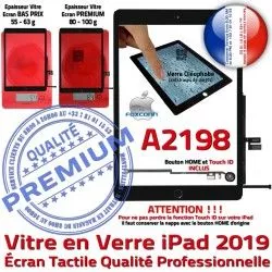 Oléophobe Vitre HOME Réparation 2019 Caméra Noir Nappe Tablette Ecran Adhésif IC A2198 Verre iPad Tactile Qualité Monté Fixation