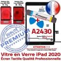 PACK iPad 2020 A2430 N Réparation Outils KIT Adhésif Qualité PREMIUM Démontage Bouton Oléophobe Verre Precollé Tactile Vitre Noire HOME