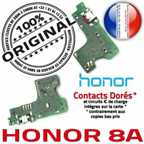 Honor 8A OFFICIELLE Chargeur Microphone de USB JACK Prise Câble Connecteur Charge Micro RESEAU Antenne Nappe Qualité ORIGINAL
