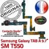 Samsung TAB A SM-T550 Galaxy C OFFICIELLE ORIGINAL Doré SM Réparation Nappe Micro Contacts de USB Chargeur T550 Connecteur Charge Qualité