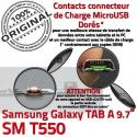 Samsung Galaxy TAB A SM-T550 C Contact OFFICIELLE Connecteur SM ORIGINAL MicroUSB Chargeur de Charge Qualité Doré T550 Nappe Réparation