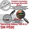 Samsung Galaxy TAB A SM-P550 C Nappe ORIGINAL Charge SM de Contact Connecteur OFFICIELLE MicroUSB Réparation Qualité P550 Chargeur Doré