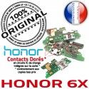 Honor 6X PORT Antenne OFFICIELLE Câble Chargeur JACK Nappe RESEAU Micro Qualité Téléphone Microphone Prise Charge ORIGINAL USB