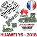 Huawei Y6 2018 Charge Rapide PORT Chargeur Câble USB RESEAU Micro Prise Nappe Antenne Connecteur ORIGINAL SMA Microphone Qualité