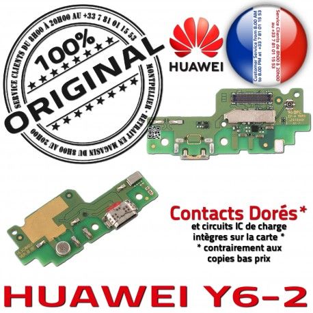 Huawei Y6-2 USB Micro Prise RESEAU Charge Nappe Câble Antenne Microphone OFFICIELLE JACK ORIGINAL Connecteur Qualité Chargeur de