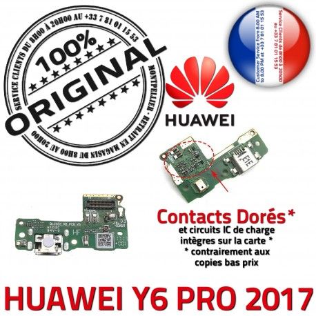 Huawei Y6 PRO 2017 Antenne SMA Microphone Micro GSM Connecteur Téléphone USB PORT Chargeur Nappe Qualité Charge ORIGINAL Prise