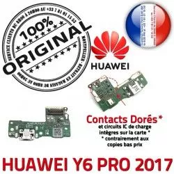 Huawei Nappe ORIGINAL Y6 USB PORT Micro Chargeur 2017 Microphone PRO Antenne DOCK Câble Branchement SMA Charge Prise Qualité