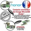 Honor 8 Branchement Antenne Nappe USB Qualité Câble OFFICIELLE Chargeur PORT Type-C Charge ORIGINAL Téléphone Prise Microphone
