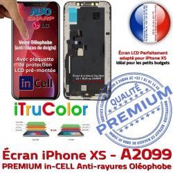 Touch Vitre In-CELL 5,8 Apple Remplacement Oléophobe Cristaux A2099 Écran in-CELL SmartPhone LCD PREMIUM in Liquides HDR Super iPhone Retina