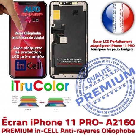 Ecran iPhone A2160 Vitre PREMIUM Super SmartPhone Remplacement Oléophobe LCD In-CELL Retina Écran Touch 5,8 Cristaux HDR Liquides in