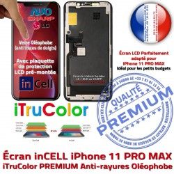 Oléophobe Touch in-CELL Verre MAX PREMIUM Multi-Touch iPhone Écran inCELL SmartPhone Cristaux LCD 11 Liquides Apple PRO 3D Remplacement