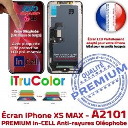 Liquides True 6,5 Tone Écran iPhone PREMIUM pouces inCELL A2101 Affichage in-CELL SmartPhone Apple Vitre 3D Cristaux Retina LCD HD Super