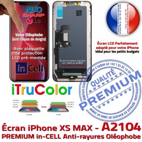 Vitre Tactile iPhone Apple A2104 XS pouces PREMIUM inCELL Retina Super Cristaux 6,5 SmartPhone Affichage MAX True Tone Liquides