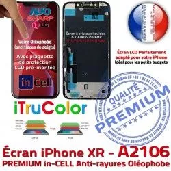 LCD 6,1 True Apple inCELL A2106 in Retina PREMIUM Châssis Écran Affichage Vitre Liquides Tone XR SmartPhone Cristaux iPhone sur