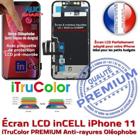 LCD iPhone 11 Liquides SmartPhone Vitre pouces Super True Tone 6,1 Cristaux PREMIUM inCELL Écran Affichage Retina Apple