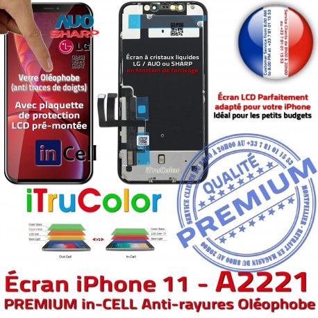Vitre Apple in-CELL iPhone A2221 PREMIUM SmartPhone Affichage Cristaux Tone pouces Super 6,1 True Écran LCD Liquides 3D inCELL Retina HD