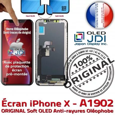 OLED Complet iPhone A1902 X Qualité Super inch 5,8 Réparation SmartPhone True Tone Retina Affichage Verre Écran Tactile soft ORIGINAL HD