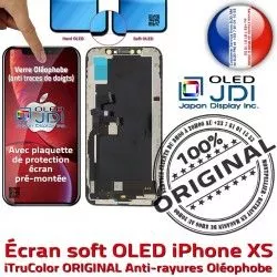 sur ORIGINAL XS Verre Qualité Vitre Apple Oléophobe Tactile Remplacement Écran OLED Touch iPhone 3D soft Châssis Multi-Touch HDR