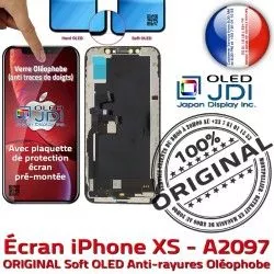 Assemblé SmartPhone iPhone Apple Verre Touch A2097 Châssis OLED ORIGINAL KIT Remplacement Complet Écran Multi-Touch 3D soft sur