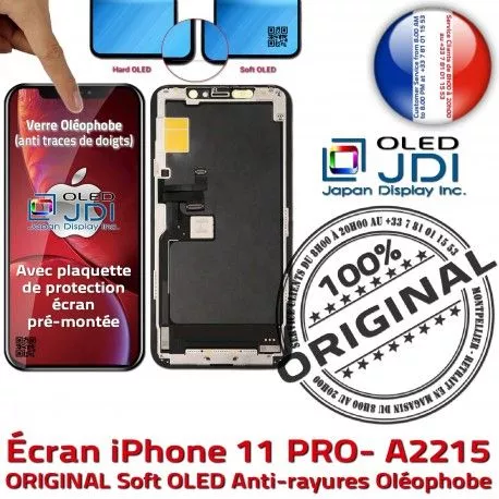 OLED Complet soft iPhone A2215 Verre PRO Remplacement Châssis ORIGINAL 11 Écran Tactile Vitre sur Touch Apple Multi-Touch Assemb