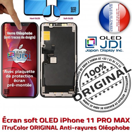 OLED Qualité iPhone 11 PRO MAX SmartPhone 3D Retina Oléophobe soft Verre Vitre Touch Super Remplacement Écran ORIGINAL in Tactile 6,5