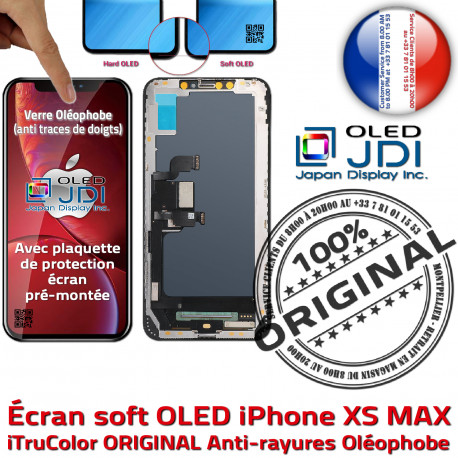Écran Apple OLED iPhone XS MAX SmartPhone Touch HDR Réparation Retina 3D Qualité soft iTruColor HD 6.5in Tactile Super ORIGINAL Verre