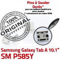 Samsung Galaxy Tab A P585Y USB SM 10.1 charge Micro à souder Prise Chargeur in de Dorés Pins ORIGINAL Connecteur TAB Dock Connector