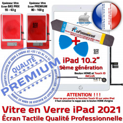 Nappe A2603 Démontage iPad KIT Tablette Blanche Tactile A2604 Verre Réparation Precollé B HOME 2021 A2605 A2602 Vitre Qualité Outil PREMIUM PACK Bouton Adhésif