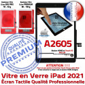 iPad 2021 A2605 Noir Caméra Fixation HOME Monté Verre Nappe Réparation Qualité Adhésif Tablette Oléophobe Tactile Vitre Ecran