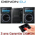 2 x Denon SC6000M + X1850 PRIME Prime PACK DJ Table Platines SSD - Haut Disque 560 OFFERT Gamme de Mixage Mo/s Numérique